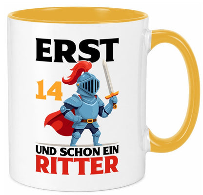 14. Geburtstag | 14 Jahre und schon ein Ritter Humor Geschenkidee Tasse