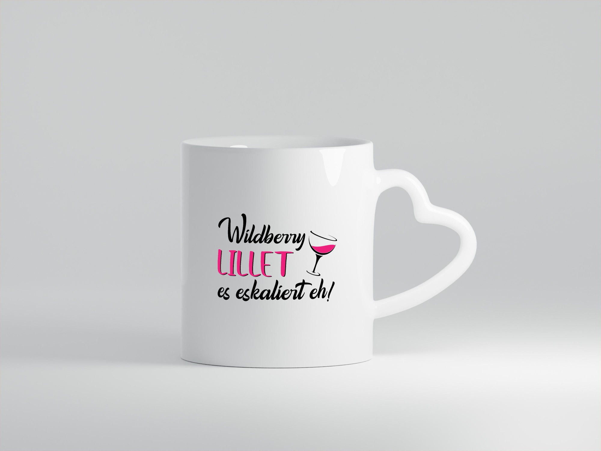 Wildberry Lillet, es eskaliert eh! | Glas Geschenk Humor Geschenkidee lustige