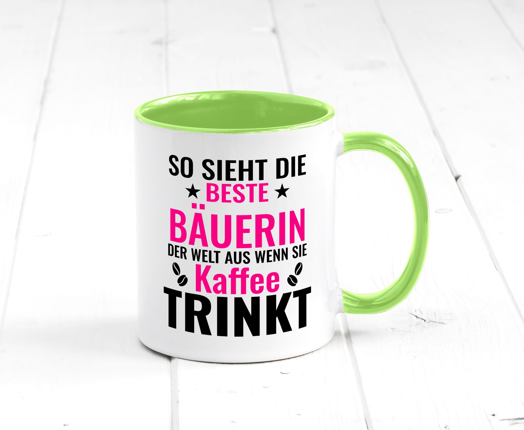 Kaffee trinkt: Bäuerin | Bauernhof Landwirtschaft Geschenk Humor Geschenkidee