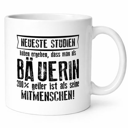 Neuste Studien: Bäuerin | Bauernhof Landwirtschaft Humor Geschenkidee Tasse