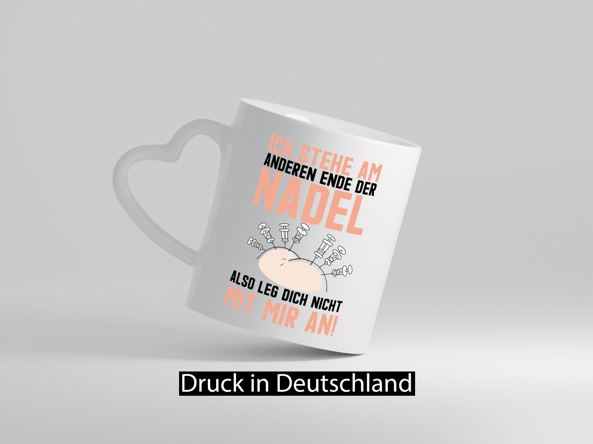 Anderes Ende der Nadel | Krankenschwester Spritze Arzt Humor Geschenkidee Tasse