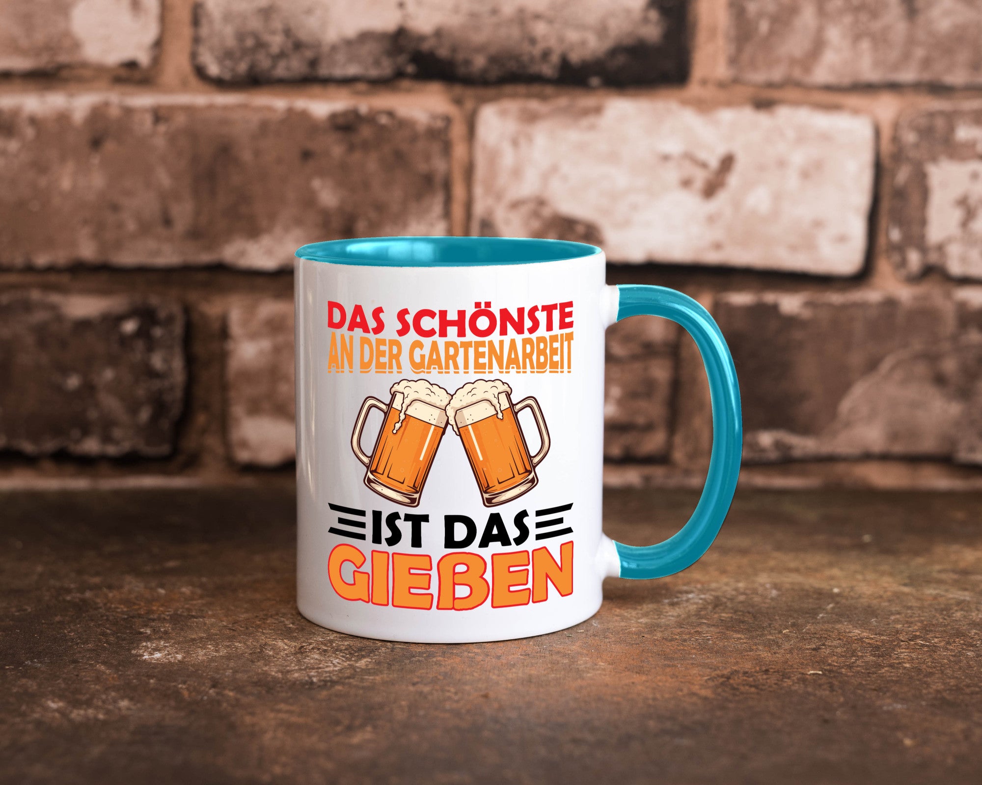 Das schönste an gartenarbeit ist Gießen | Biertrinker Geschenkidee Arbeit