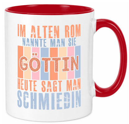 Heute sagt man: Schmiedin | Schmied Beruf Schmiederei lustiger Spruch Geschenk