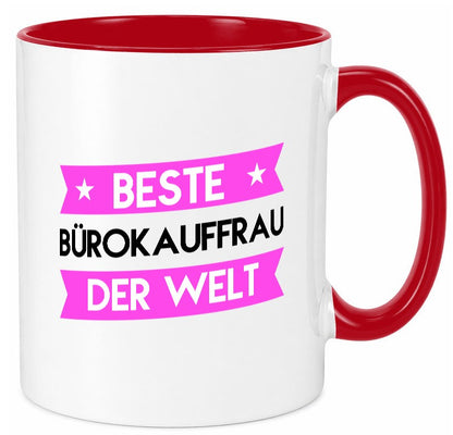 Beste Bürokauffrau | Kauffrau Humor Arbeit Kollegen Büro Geschenkidee Tasse