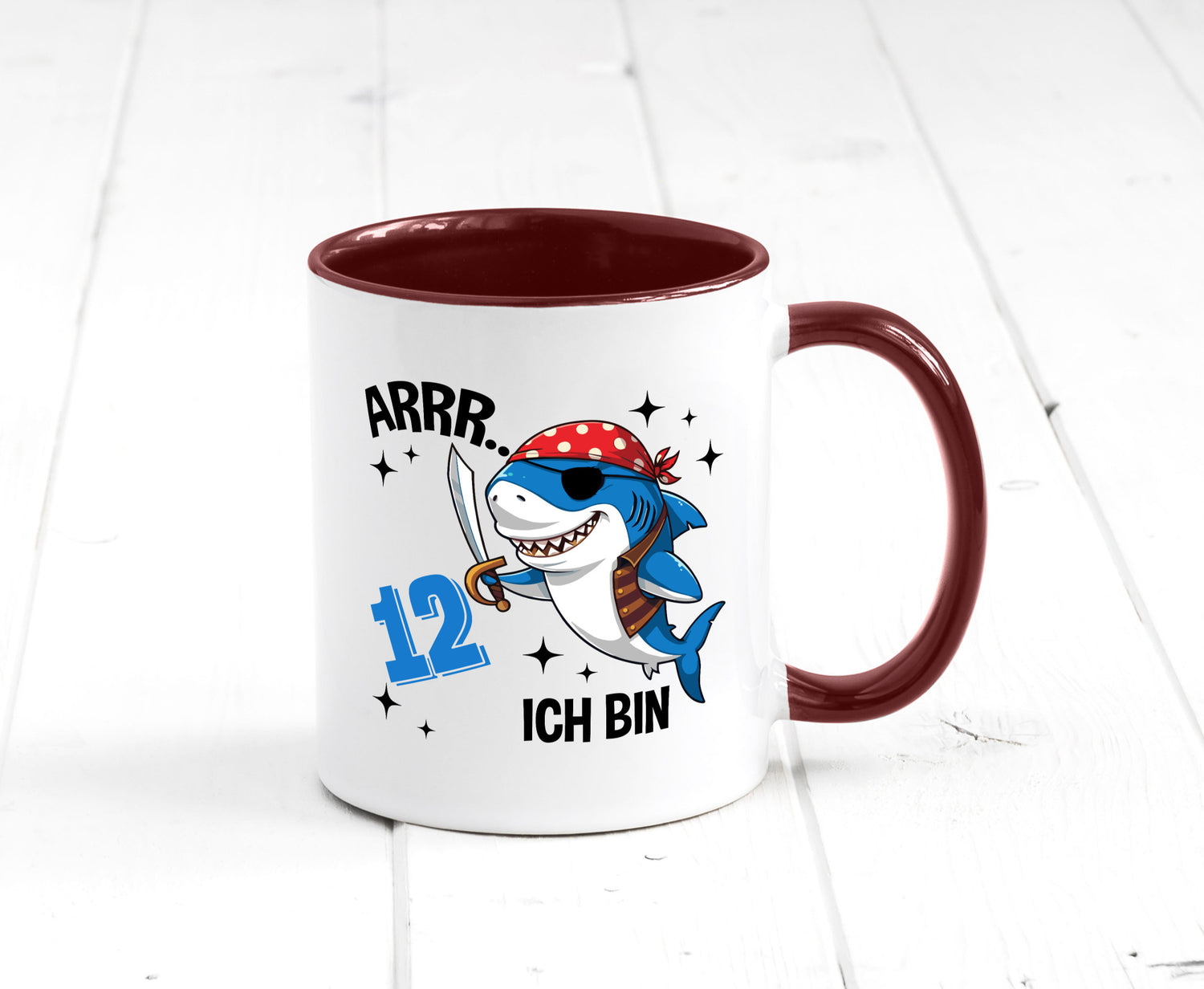 12. Geburtstag | 12 Jahre Arr Pirat Hai Piraten Geschenk Geschenkidee lustiger
