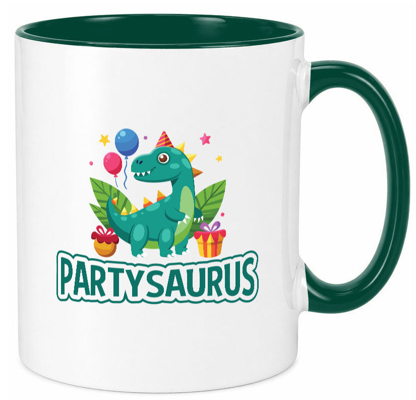 Partysaurus | Geburtstag Dinosaurier Luftballon Geschenkidee Humor Tasse