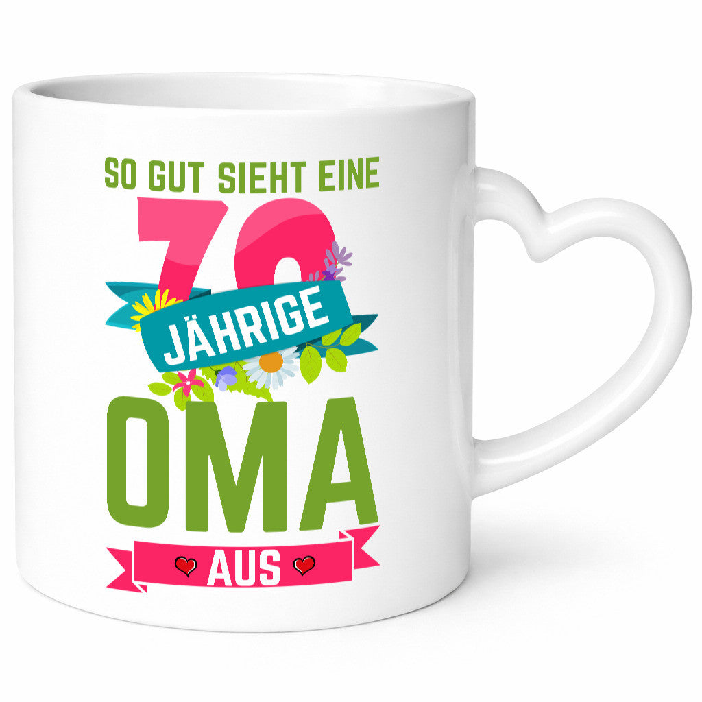 70. Geburtstag | 70 Jährige Oma Großmutter Geschenkidee Familie Humor Tasse
