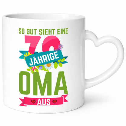 70. Geburtstag | 70 Jährige Oma Großmutter Geschenkidee Familie Humor Tasse