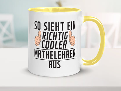 Richtig Cooler Mathelehrer | Lehrer Mathe lustig Humor Geschenkidee Geschenk