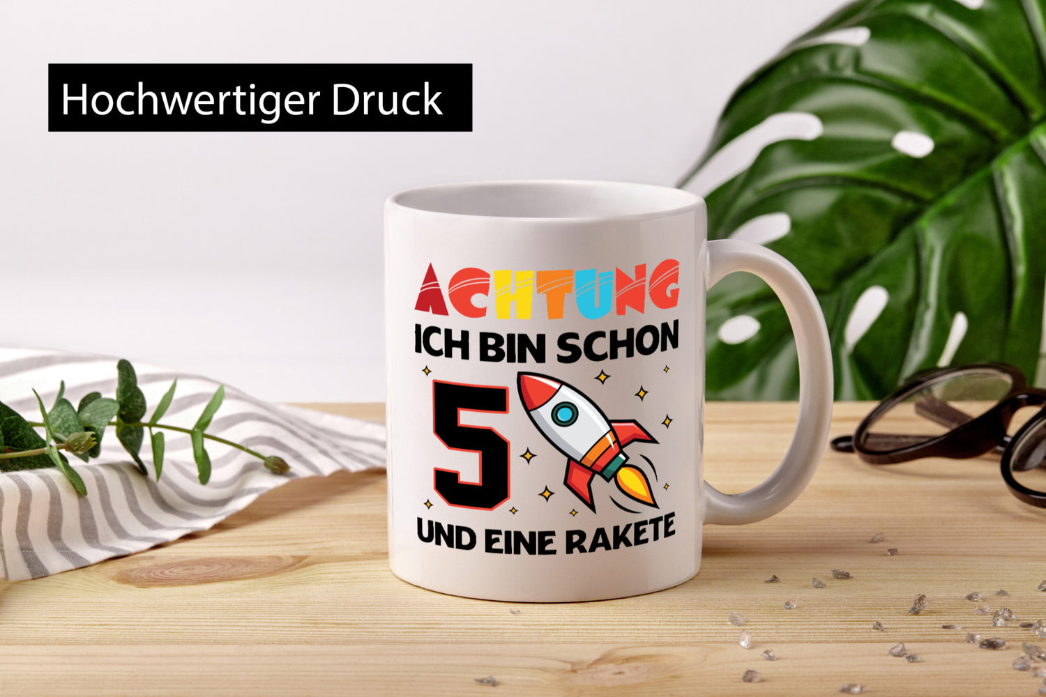 5. Geburtstag | Rakete Weltraum 5 Jahre Galaxy lustig Geschenkidee Geschenk