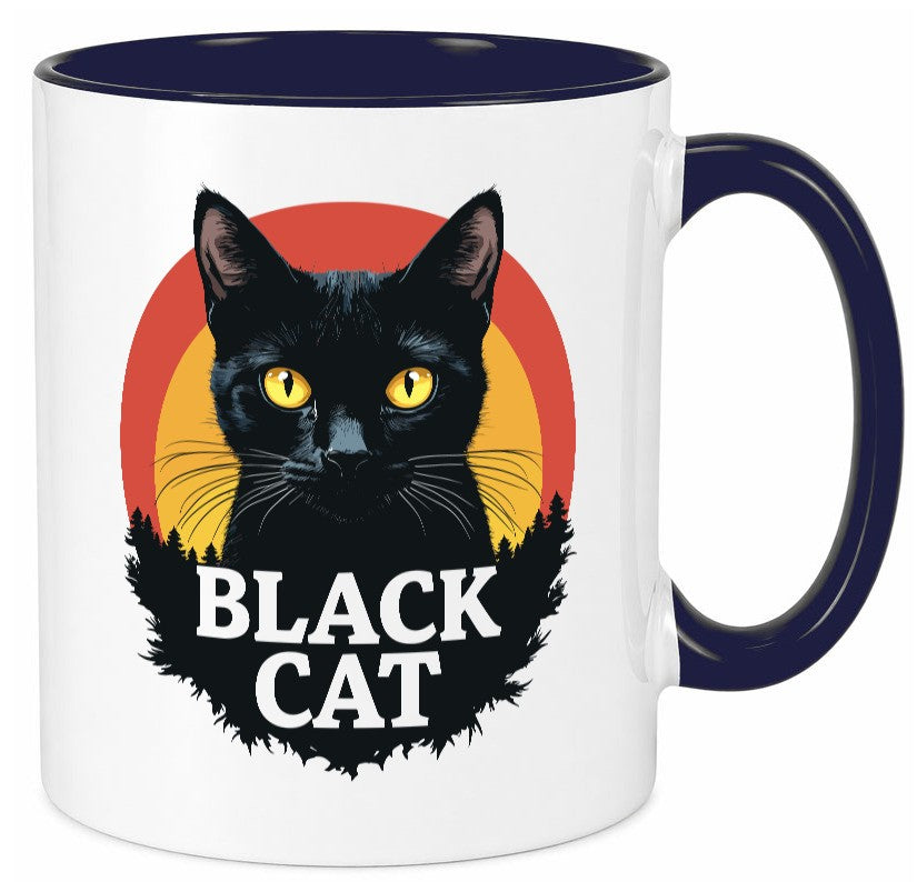 Black Cat | Schwarze Katze Böse Humor Tierliebhaber Geschenkidee Tasse