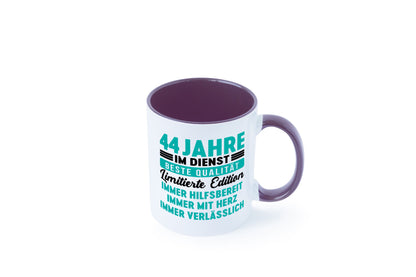 44 Jahre im Dienst | Jubiläum Arbeit v5 lustig Kollegen Büro Geschenk Tasse