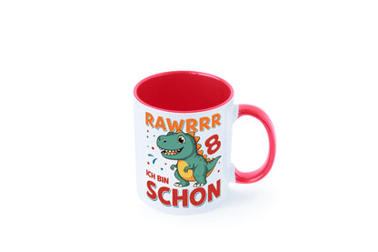 8. Geburtstag | 8 Jahre Raw ich bin schon T-Rex Geschenk Geschenkidee lustiger