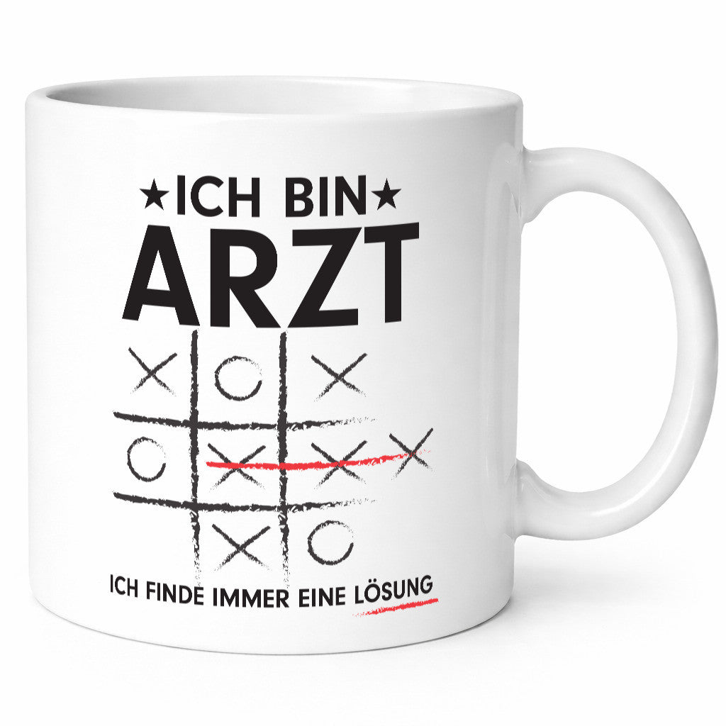 Lösung finden: Arzt | Medizin Doktor Facharzt v2 Geschenkidee Humor Tasse