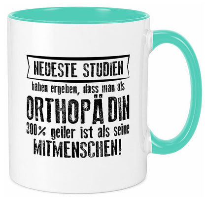Neuste Studien: Orthopädin |Orthopädie Humor Geschenkidee Tasse