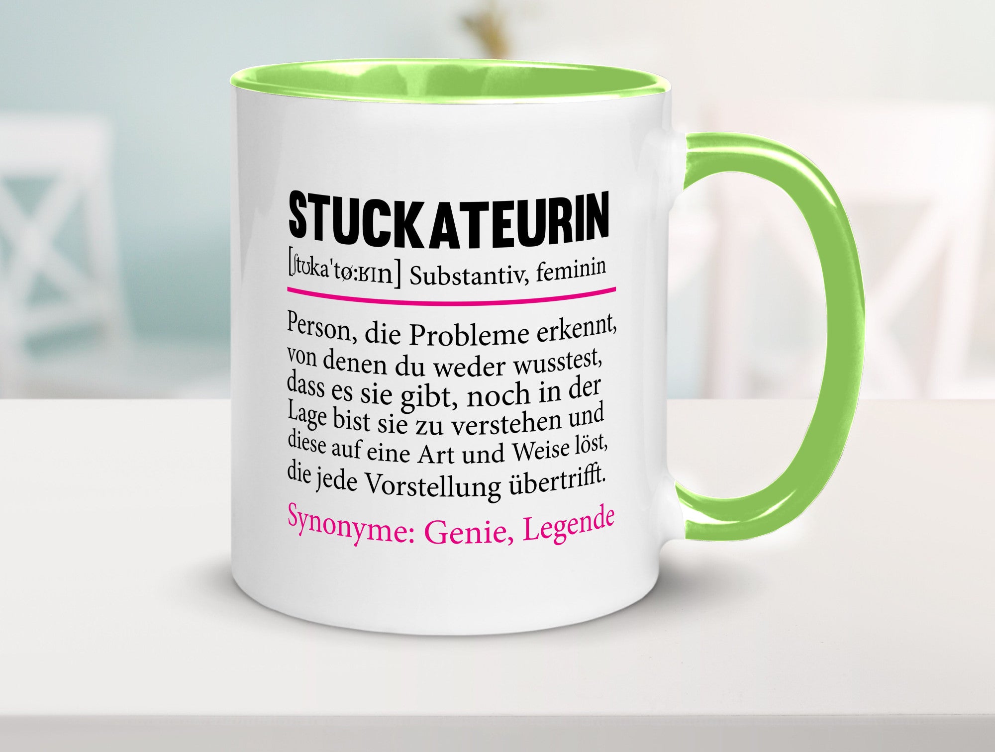 Stuckateurin | Innenausbau Beruf Humor Spruch Arbeit Kollegen Büro Geschenkidee