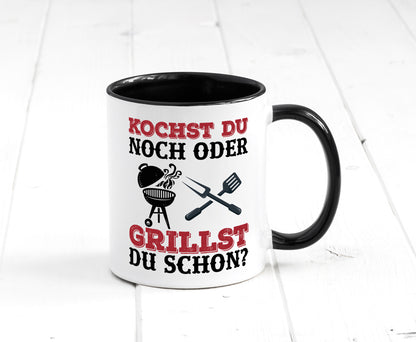 Grillst du schon? | Spruch Tasse Grillen Männer Geschenkidee Humor