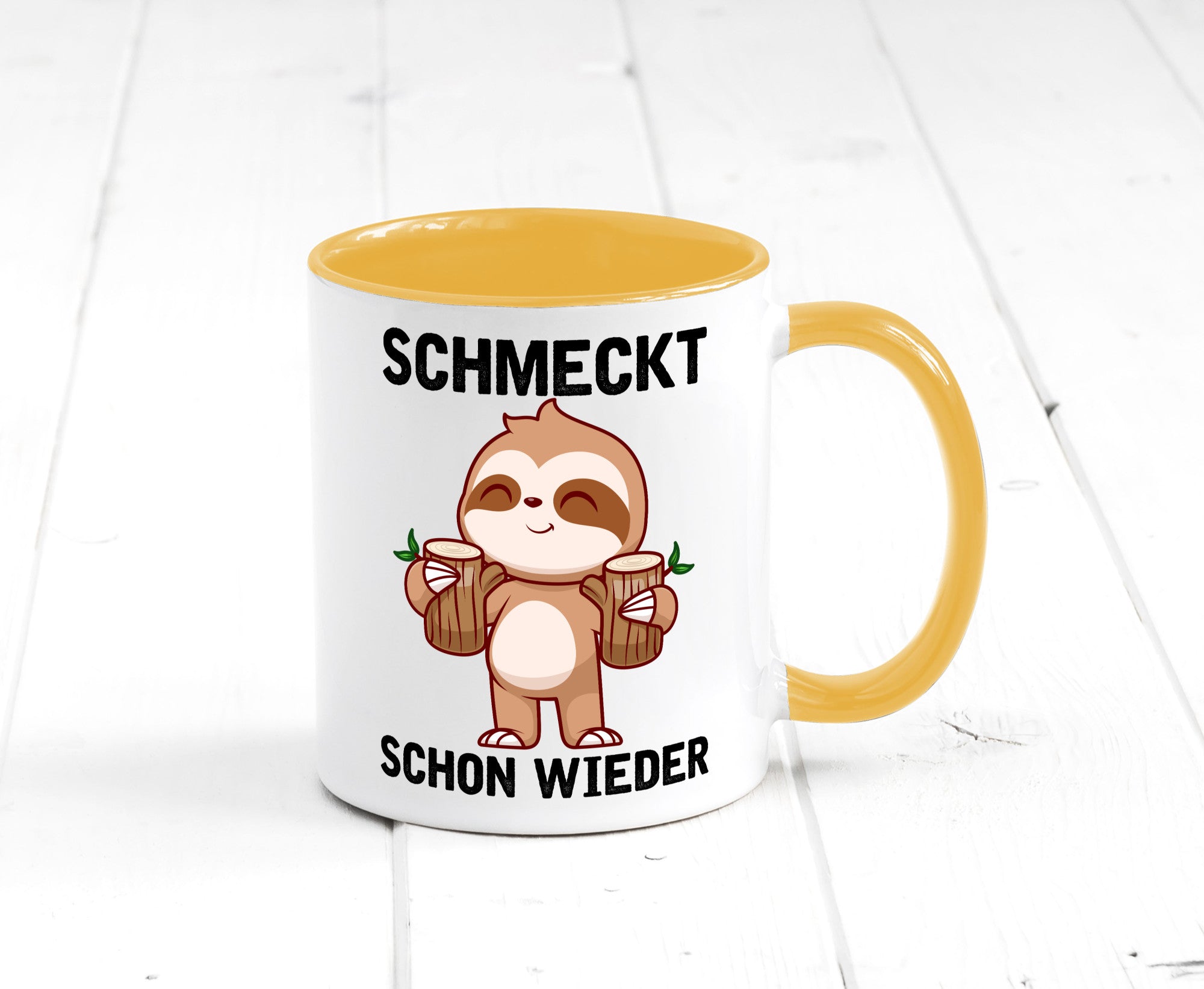 Schmeckt schon wieder | Frankfurt Hessen v2 Geschenkidee Humor Tasse