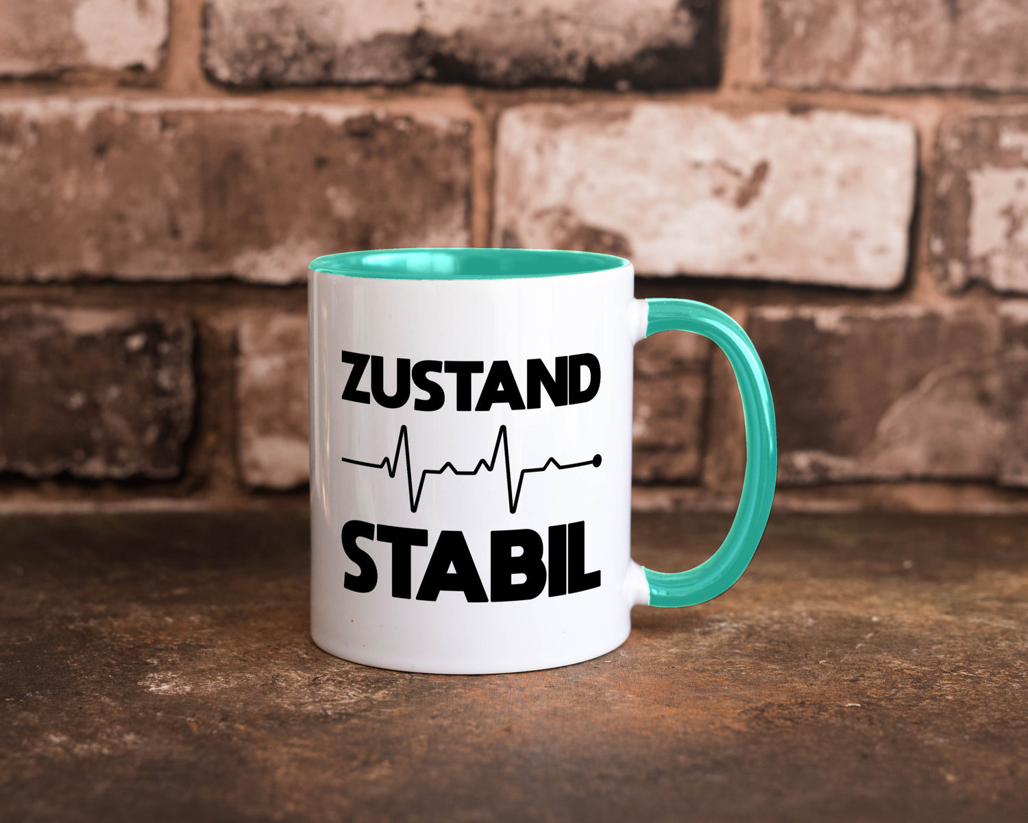 Zustand Stabil | Herzschlag Heartbeat lustiger Spruch Geschenk Humor