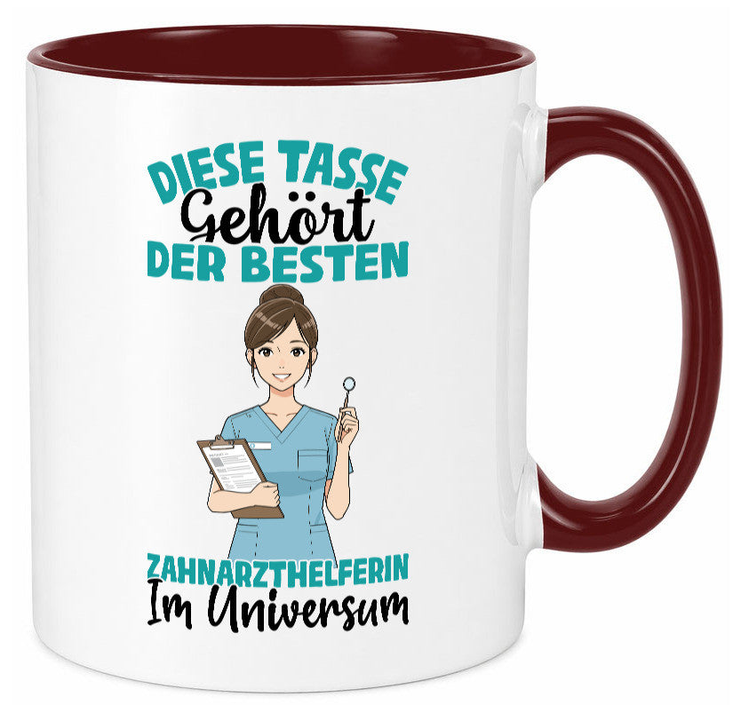 Im Universum: Zahnarzthelferin | Zahnmedizin Humor Geschenkidee Tasse