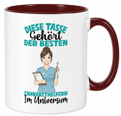 Im Universum: Zahnarzthelferin | Zahnmedizin Humor Geschenkidee Tasse