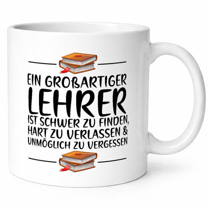 Großartiger Lehrer schwer zu finden | Schule Beste lustiger Spruch Geschenk