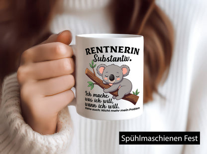 Rentnerin | Ich mach was will Faultier Ruhestand Humor Jubiläum Geschenkidee