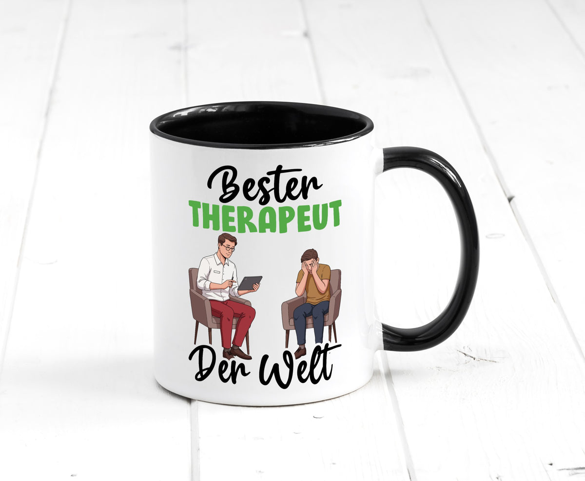 Bester Therapeut | Psychotherapie Therapie v2 Humor Geschenkidee Tasse