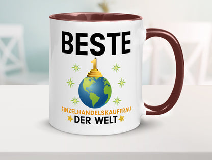 Welt Beste Einzelhandelskauffrau | Einzelhandel Geschenkidee Humor Tasse