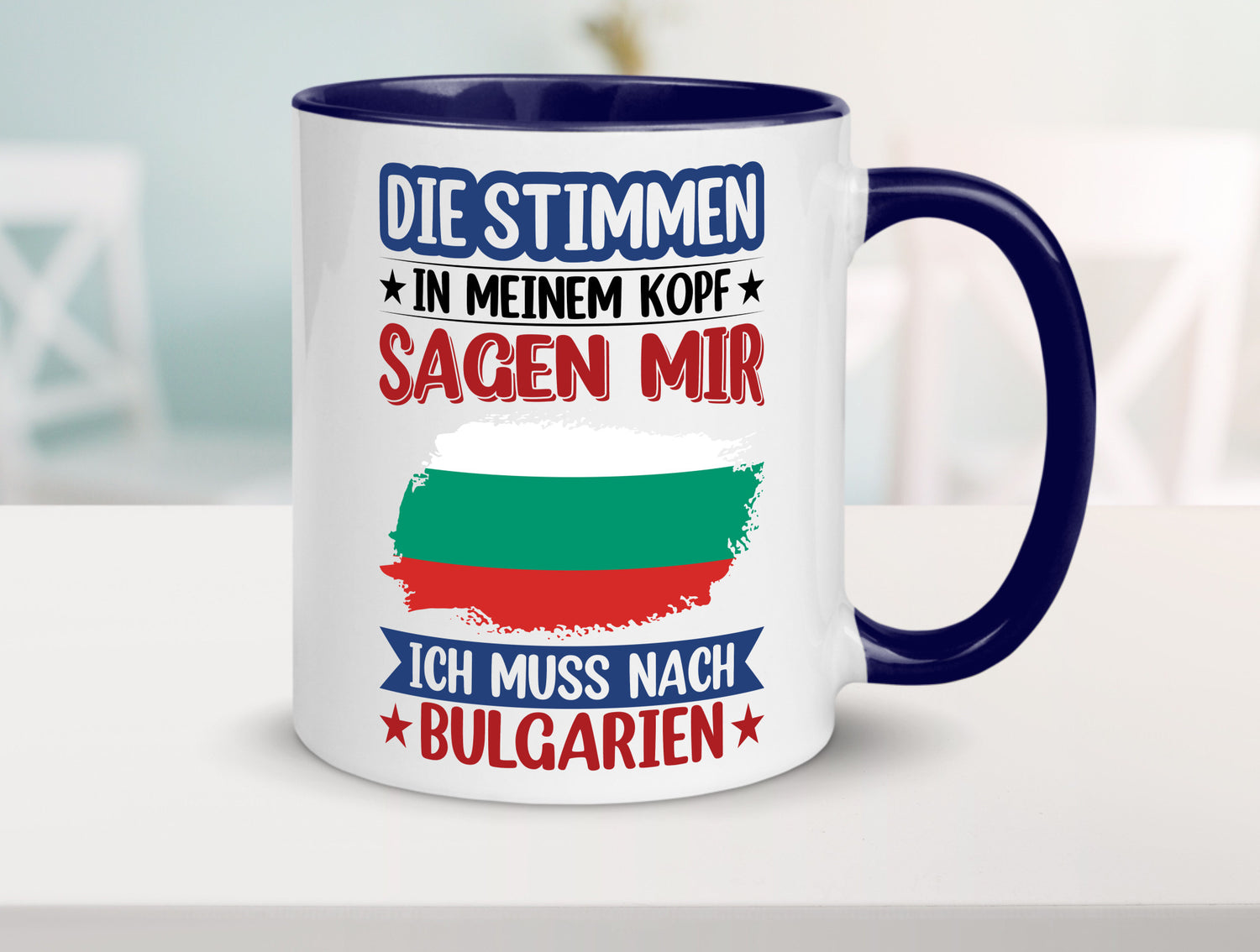 Bulgarien | Urlaub Stimmen in meinem Kopf Traumland Humor Geschenkidee Tasse