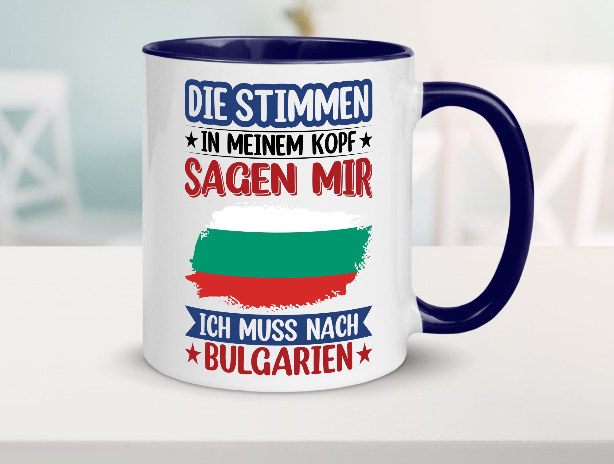 Bulgarien | Urlaub Stimmen in meinem Kopf Traumland Humor Geschenkidee Tasse