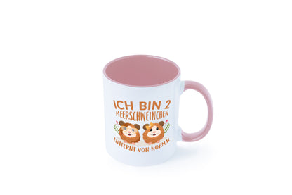 Zwei Meerschweinchen | Tierfreund Tasse Tier Liebe lustig Tierliebhaber Humor