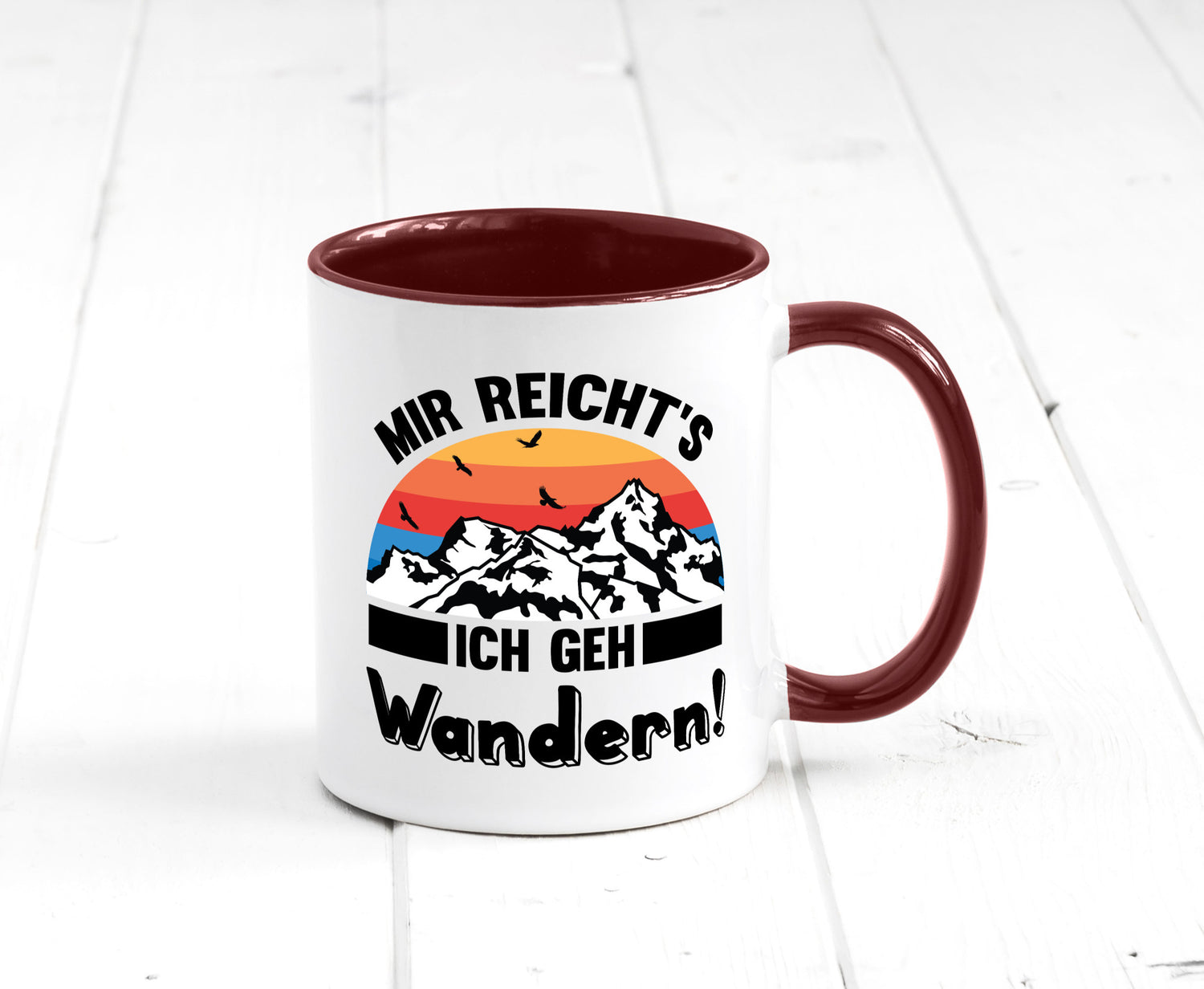 Mir reichts ich geh Wandern | Berge Laufen Natur Humor Geschenkidee Tasse