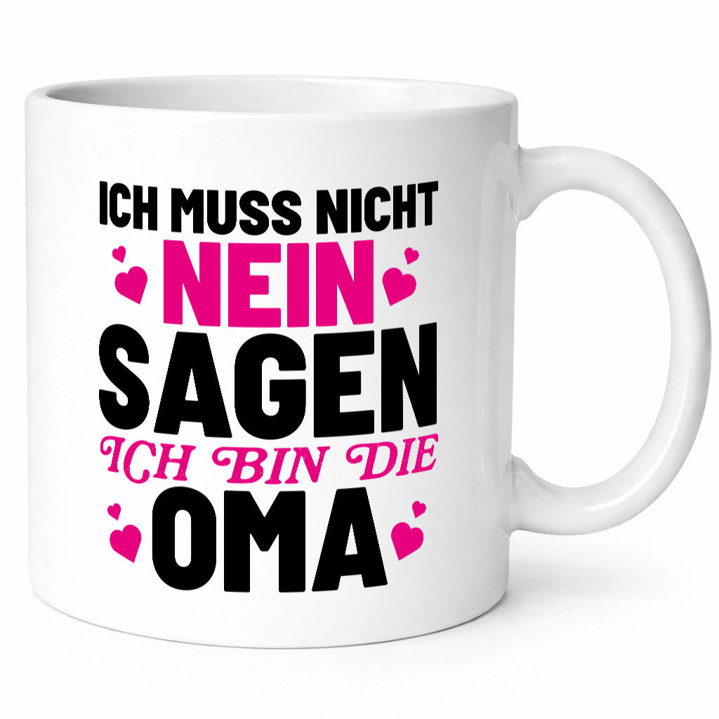 Oma sagt nie nein lustiger Spruch Geschenk Familie Geschenkidee Tasse
