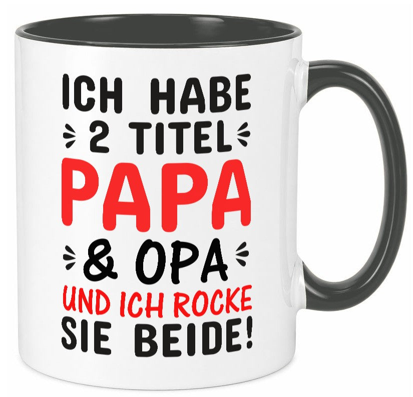 Papa und Opa | Männer Tasse Rocker Humor Geschenkidee Familie