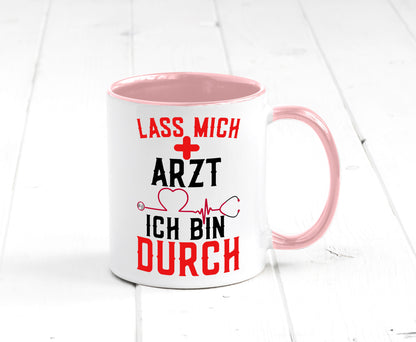 Arzt | Lass mich durch Herz Doktor Krankenhaus Puls Humor Geschenkidee Tasse