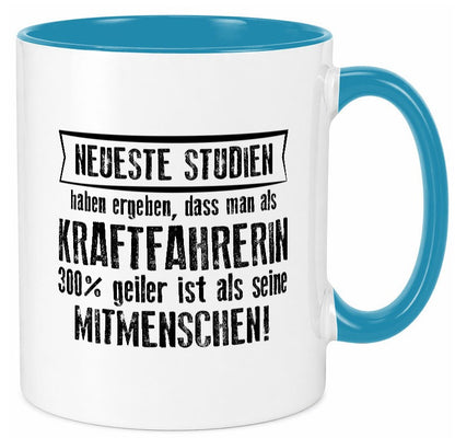 Neuste Studien: Kraftfahrerin | Lastwagen LKW Fahrerin Humor Geschenkidee Tasse