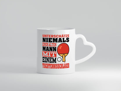 Never underestimate an old man | Table Tennis Bat Funny Humour Gift Idea