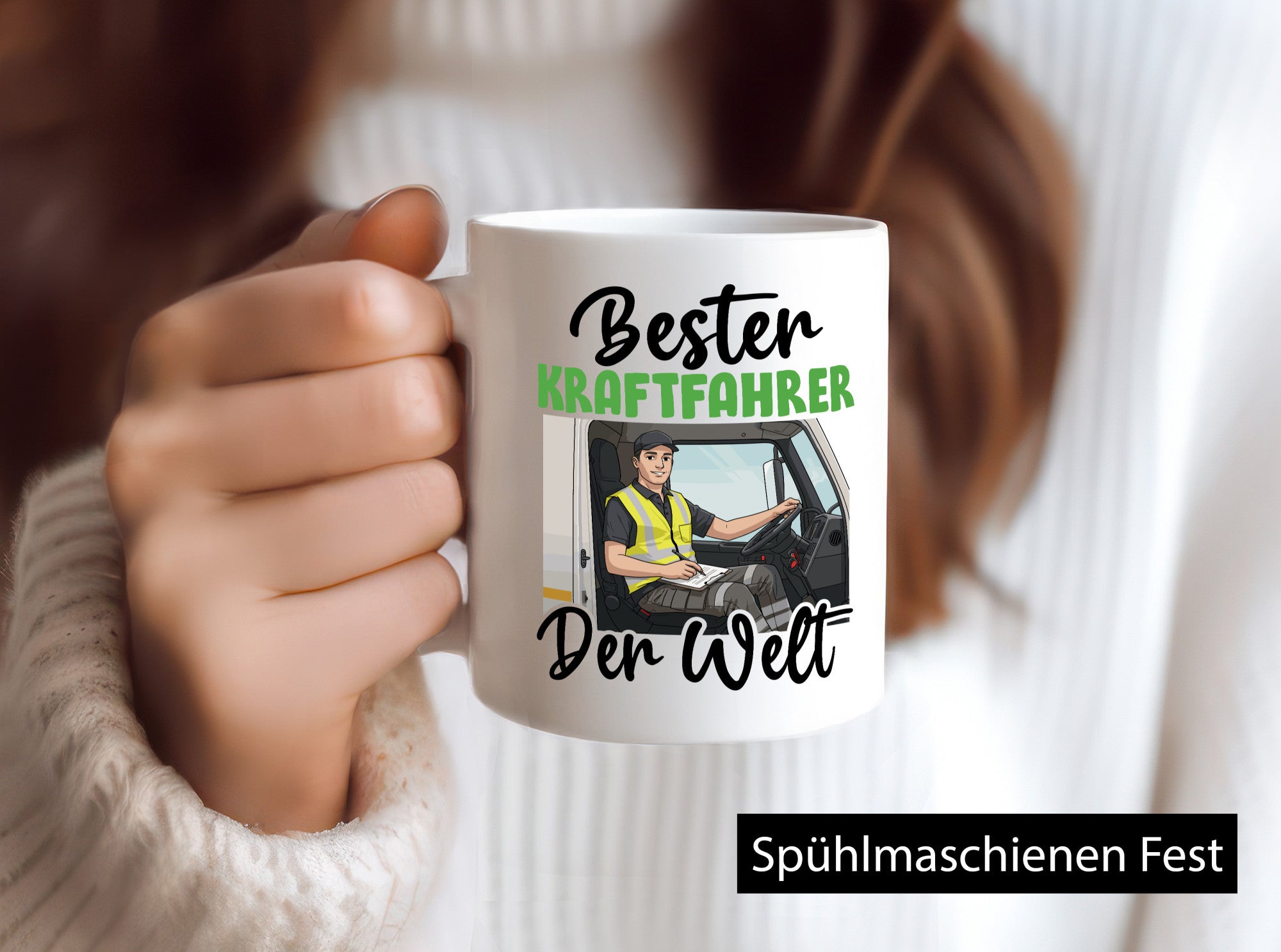 Bester Kraftfahrer | Lastwagen LKW Fahrer v2 Humor Geschenkidee Tasse