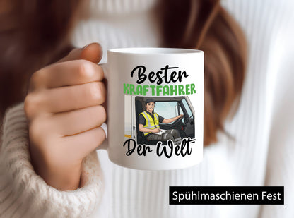 Bester Kraftfahrer | Lastwagen LKW Fahrer v2 Humor Geschenkidee Tasse