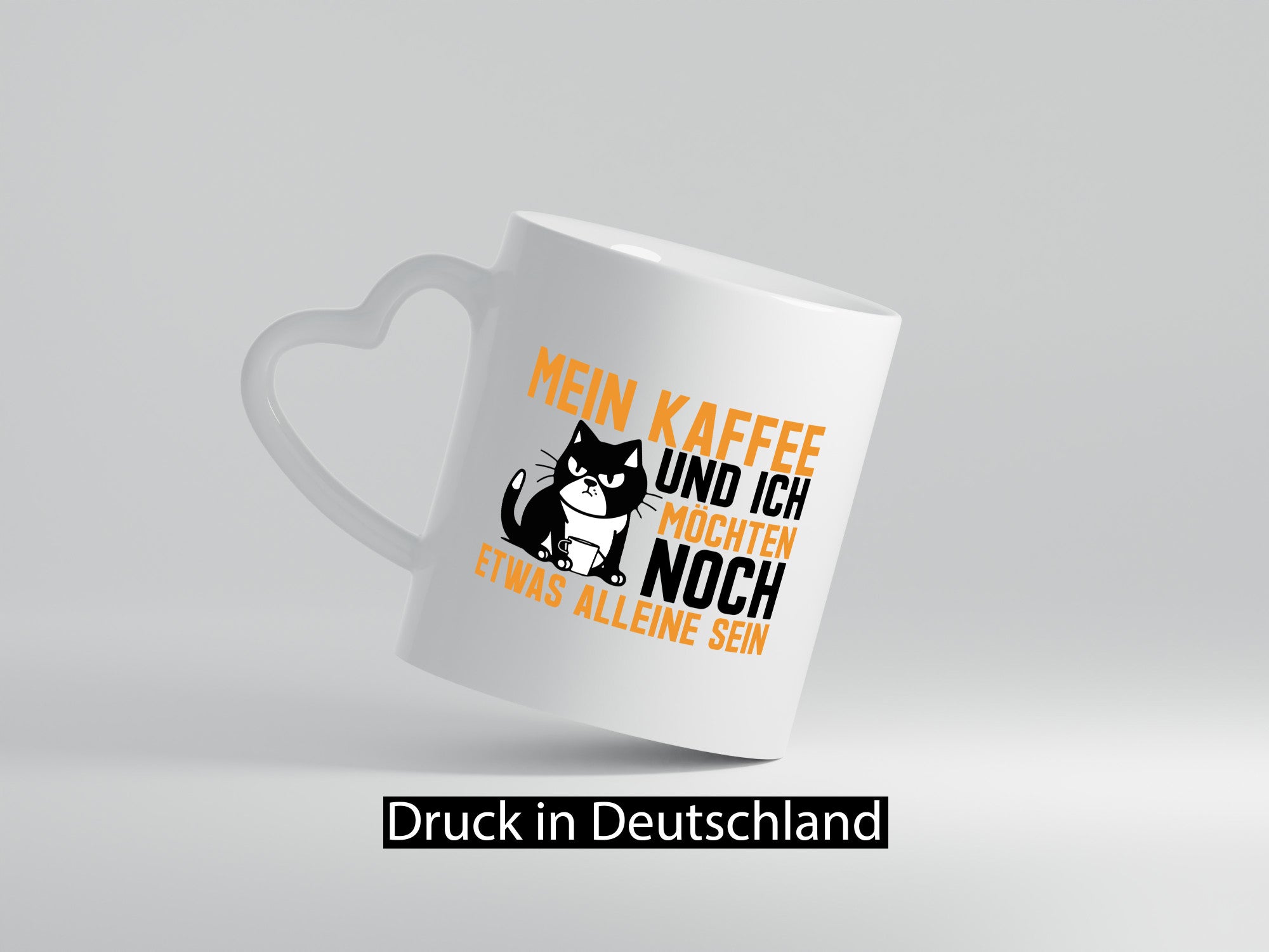 Mein Kaffee und ich | Morgenmuffel mürrische Katze lustiger Spruch Geschenk