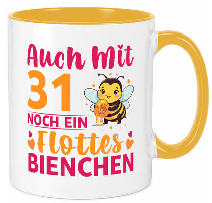 31. Geburtstag | Flottes Bienchen 31 Jahre Geschenk Geschenkidee lustiger Tasse