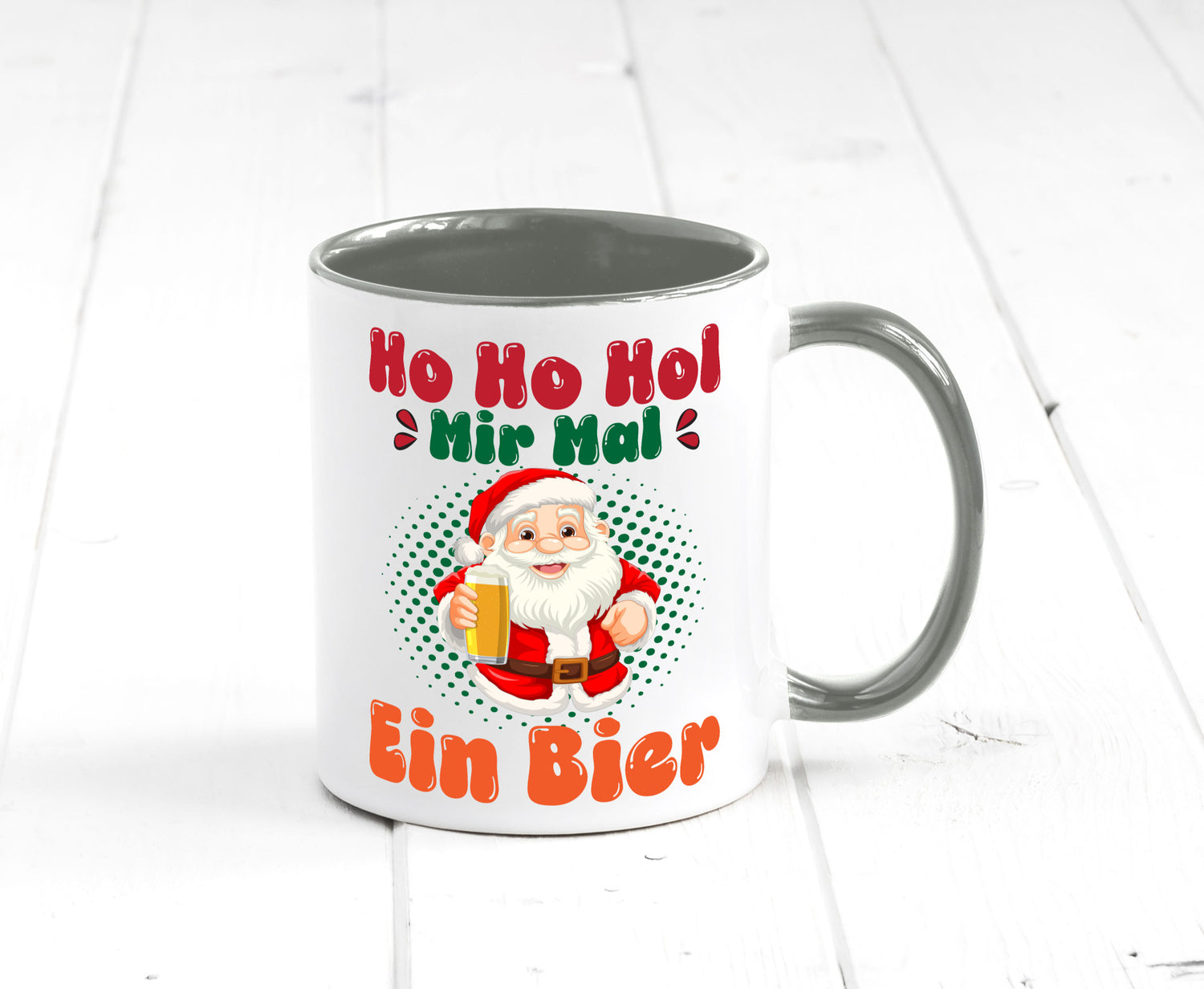 Ho mir mal ein Bier | Ugly Christmas Trinken v2 Geschenkidee Humor Tasse