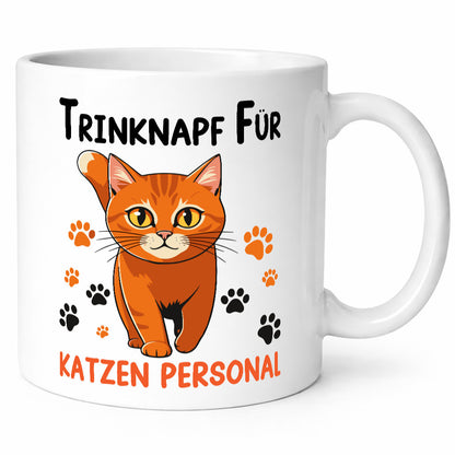 Katzenpersonal | Katzenbesitzer Tasse Katze Humor vl1 Tierliebhaber