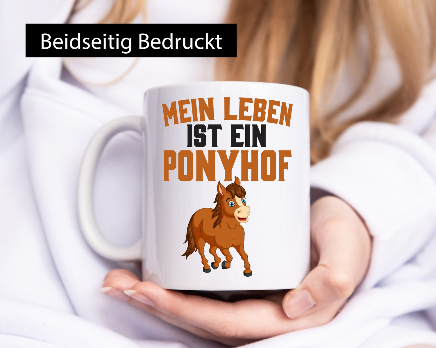 Mein Leben ist ein Ponyhof | Pferdeliebhaber Reithof lustig Humor Geschenkidee