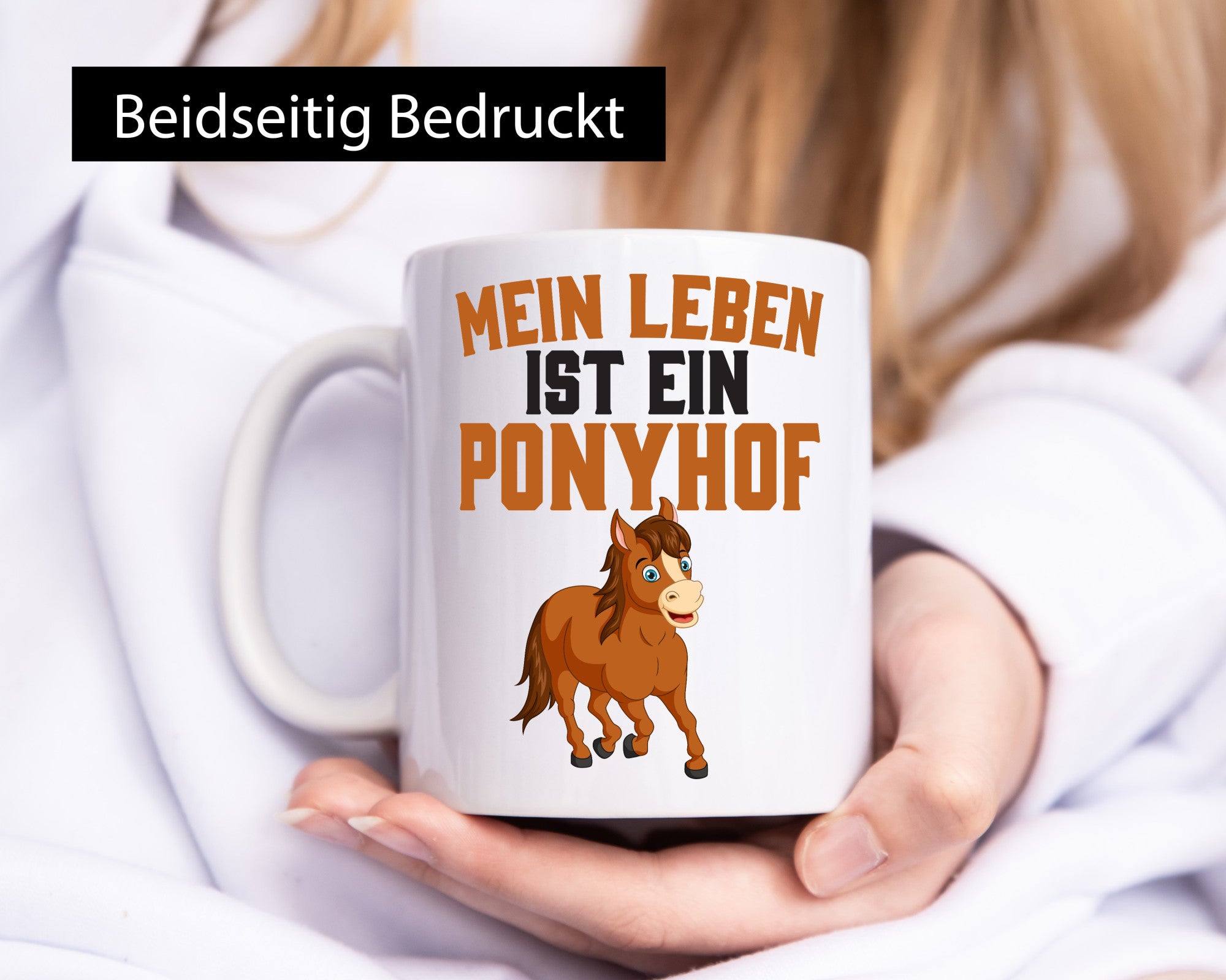 Mein Leben ist ein Ponyhof | Pferdeliebhaber Reithof lustig Humor Geschenkidee