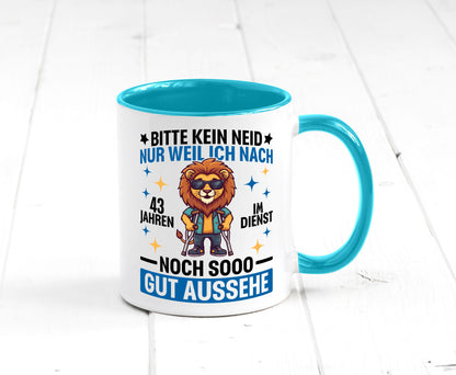 43 Jahre im Dienst | Arbeitsjubiläum Arbeit Geschenk Kollegen Büro lustiger