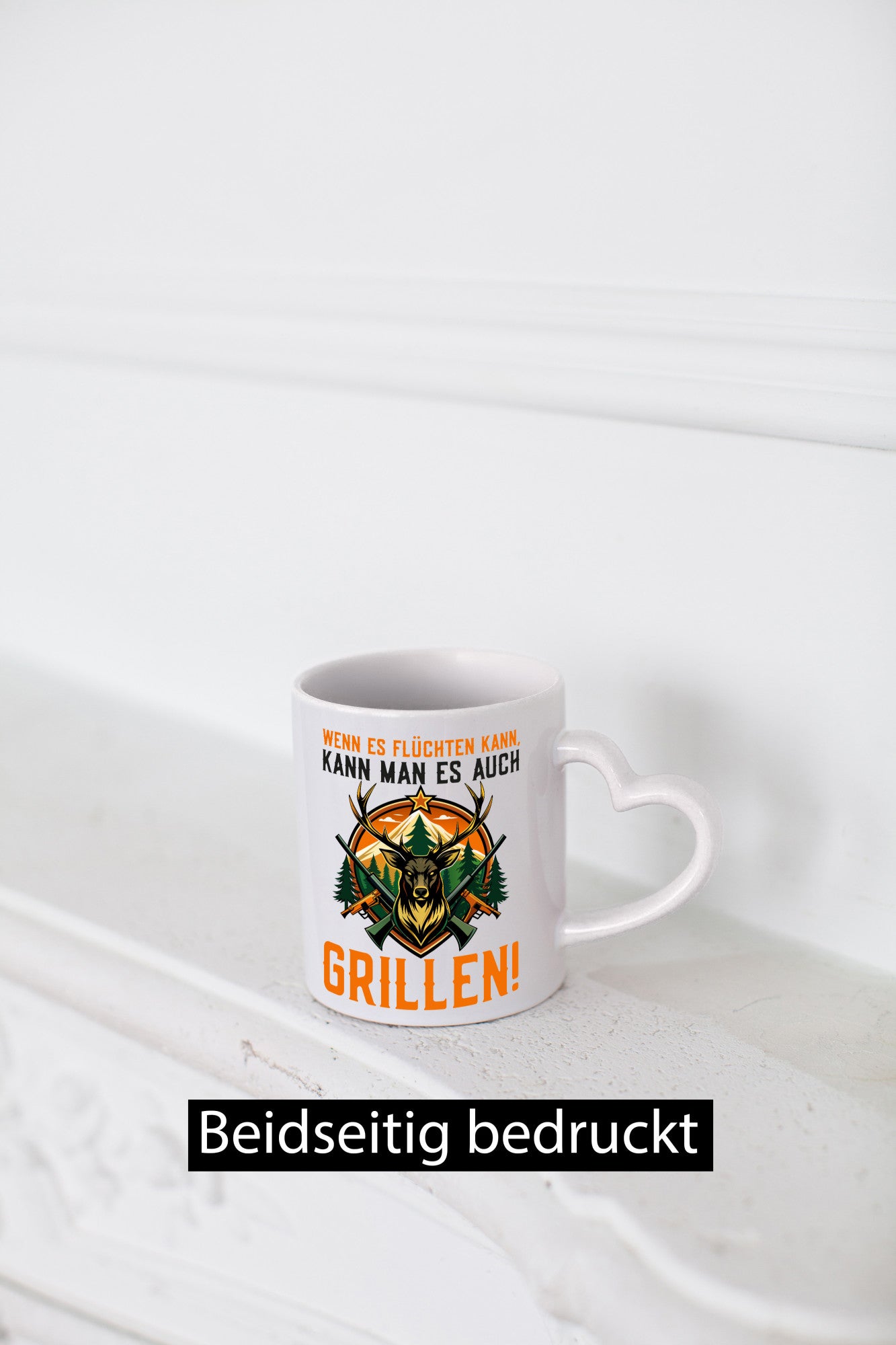 Wenn es flüchten kann man auch Grillen | Jäger Geschenk Humor Geschenkidee