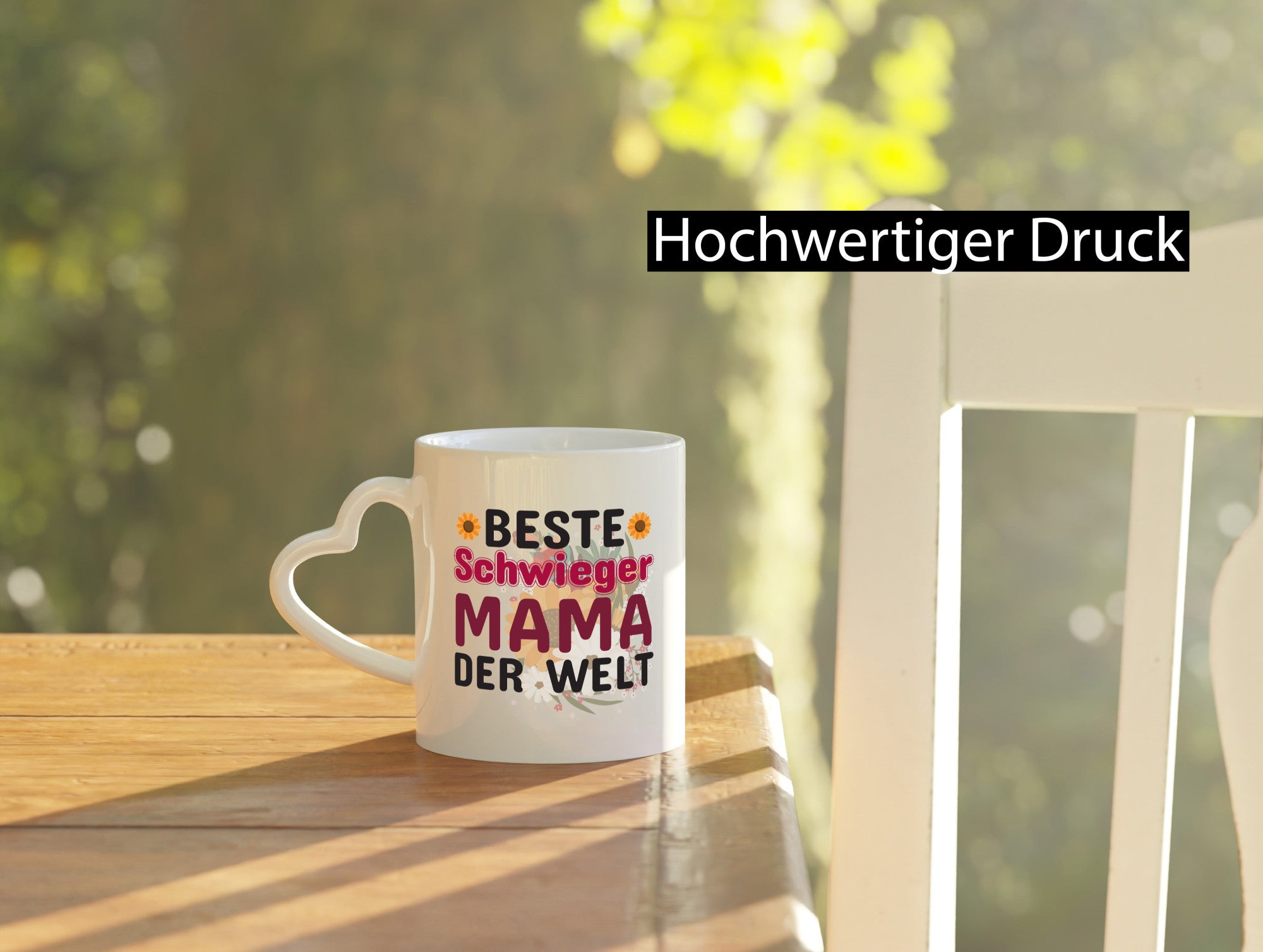 Beste Schwiegermama | Schwiegermutter Tasse Blumen Humor Familie Geschenkidee