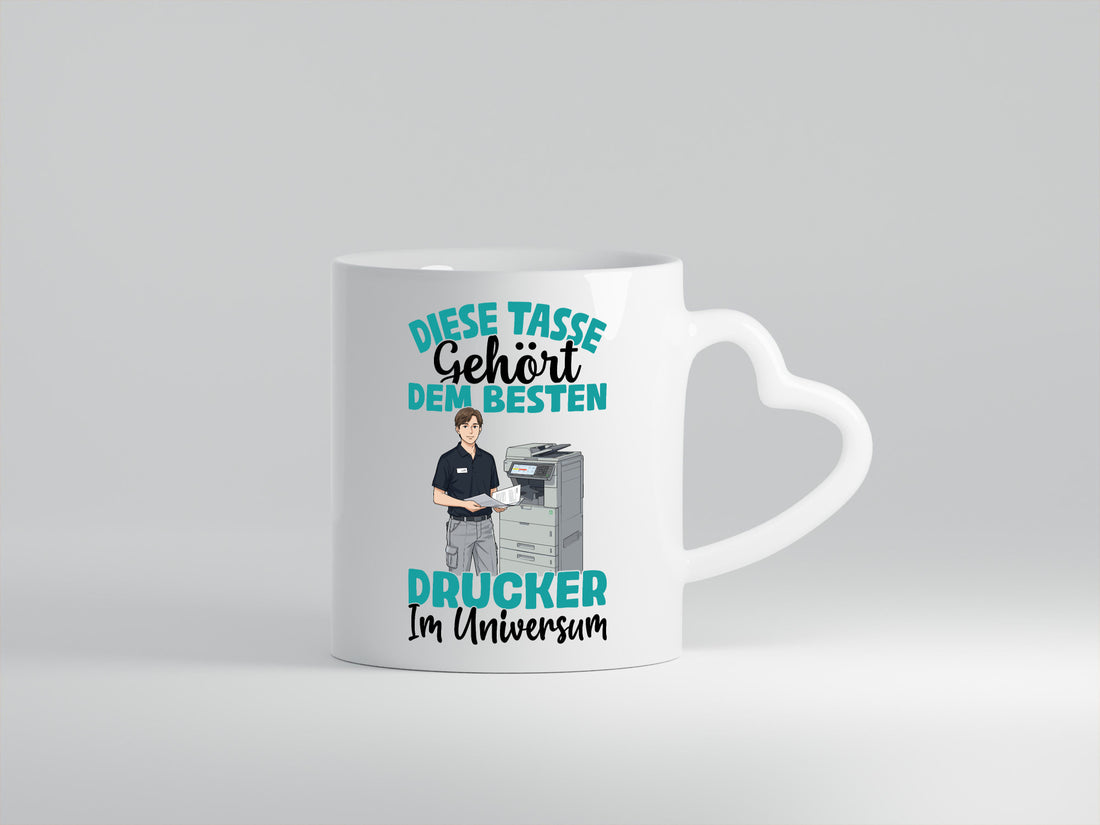 Im Universum: Drucker | Druckerei Print Medien Geschenkidee Humor Tasse